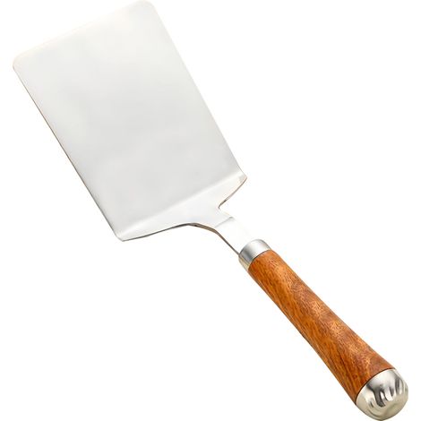 Spatule de barbecue grande taille - Spatule durable en acier inoxydable avec tête inclinée et manche antidérapant pour une utilisation intérieure ou extérieure (1/3)