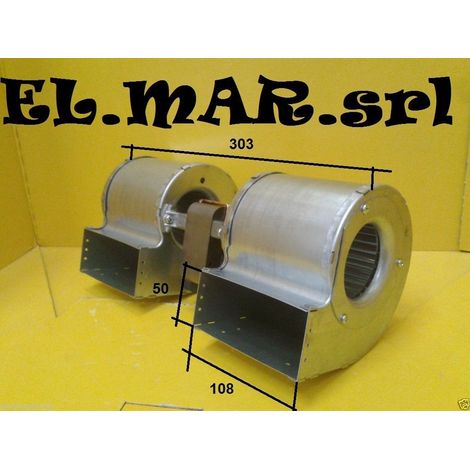 Ventilatore Centrifugo DOPPIO 130 W 230 V Monofase