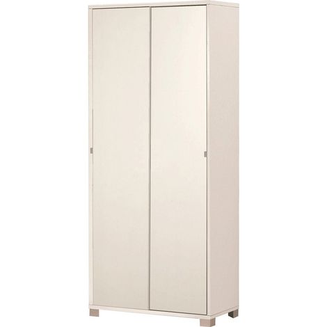 Kit armadio 2 ante scorrevoli h190 l82 p41 cm finitura bianco frassinato sarmog798k - Sarmog (1/10)