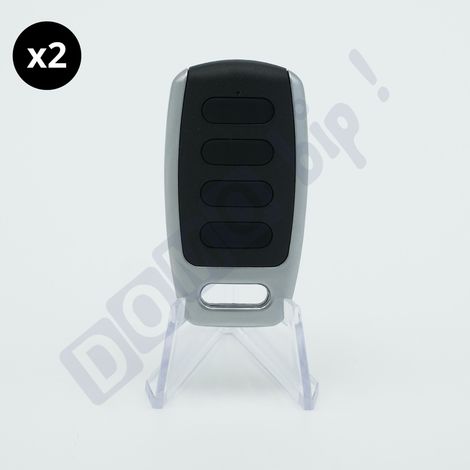 TELECO - Lot de 2 Télécommandes 4 canaux TVMIO868A04 – 868 MHz – Rolling Code – Compatible MIO/TVMIO – Remplace TXP et TVTXP - Programmation par Duplication (1/4)