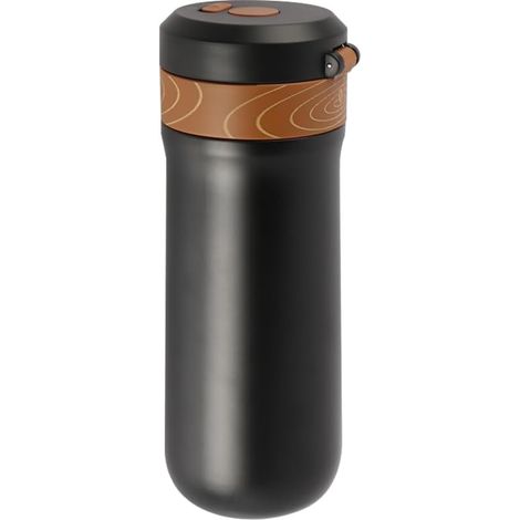 Cafetière à piston portable Cafetière française en acier inoxydable 304 Température constante longue durée pour une utilisation quotidienne à la maison, au bureau ou aux sports de plein air (1/5)