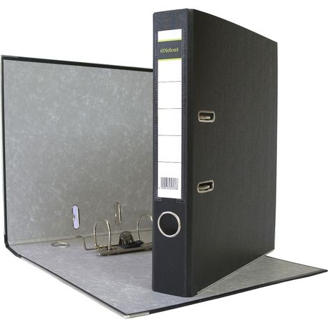 100 x Akten-Ordner PP A4 50 mm Schwarz Kunststoff Archiv Büroordner Ringordner