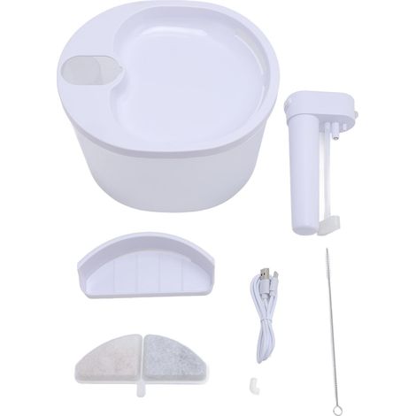 Fontaine d'eau sans fil pour chat, Rechargeable, distributeur automatique à circulation silencieuse, boisson pour animaux de compagnie (1/5)