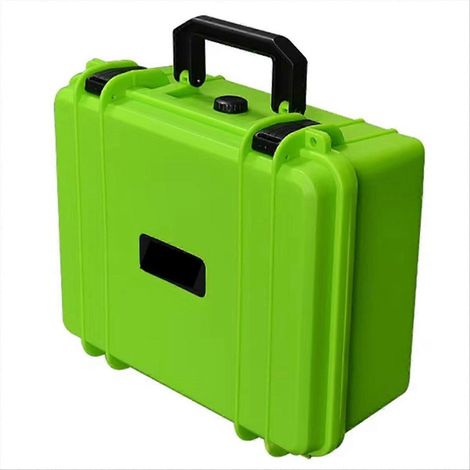 Valise portable en plastique épais, étui rigide, boîte à outils grande capacité avec éponge verte (1/5)