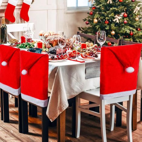 Lot de 4 Boîtes Cadeau de Noël avec Couvercles, Rubans Dorés, Rouges et Verts, 4 Tailles pour Offrir des Cadeaux de Fêtes, Petits Présents, Gâteries et Décoration d'Hôtes 20188cm (1/4)