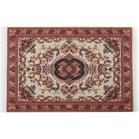 Tapis miniature 1:12 pour maison de poupée, décoration élégante pour salon de poupée, moquette détaillée. (1/5)