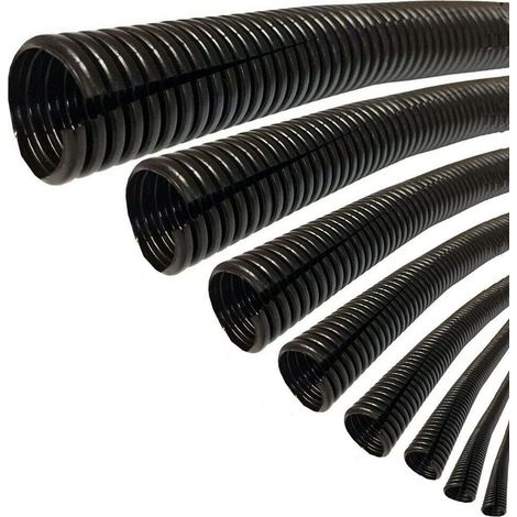 1 Gaine Annulée Fendue 25mm Protection Câbles Automobile Résistance Chaleur 3m