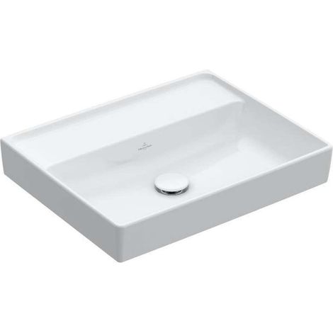 Villeroy & Boch Collaro - Lavabo da mobile 60x47 cm, senza troppopieno, senza foro per miscelatore, bianco alpino 4A336301 (1/2)