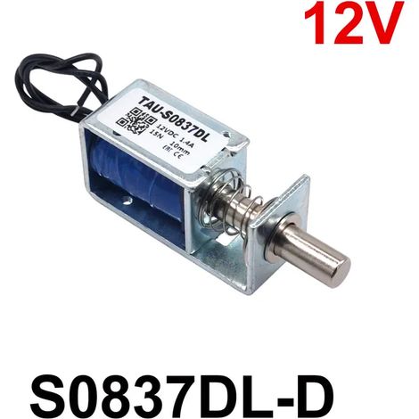 Ein elektromagnetisches Schloss TAU-S0837DL DC 6V/12V/24V, 10 mm Hub, geeignet für Schranktüren S0837DL D 12V 15N. (1/5)