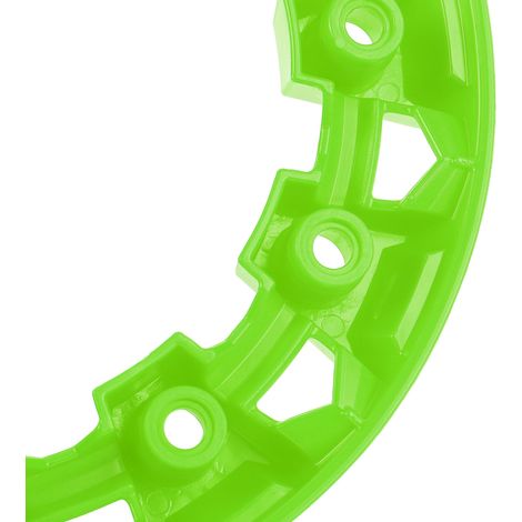 Juego de 4 tapacubos para ruedas de ATV y karts – Plástico universal antiabrasión – Protección para llantas de 7 pulgadas – Verde