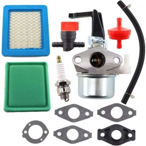 Green Mobility-Carburateur avec joint de filtre à carburant et bougie d'allumage pour moteur Briggs & Stratton 696065 697422 110412 110402 215369 (1/4)