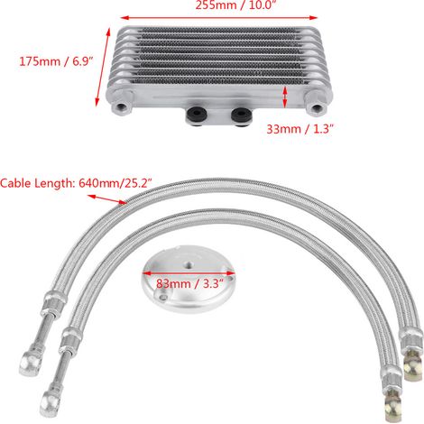 125-ml-Motoröl-Kühler-Kit für Suzuki 125 cm³, 150 cm³, 200 cm³ (1/5)