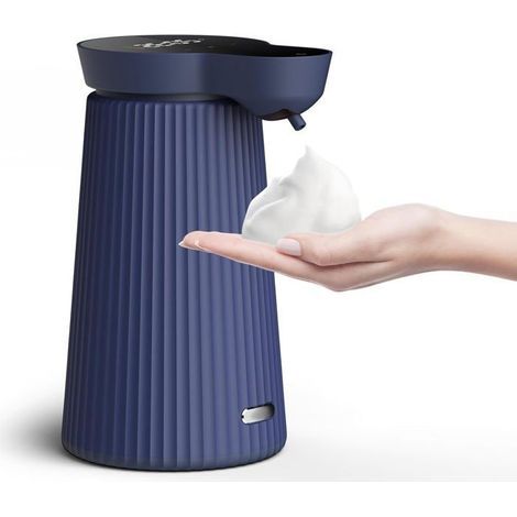 Automatischer Seifenspender, 3-stufiger 17-oz-Schaumseifenspender, intelligentes Display. (Blau) (1/4)
