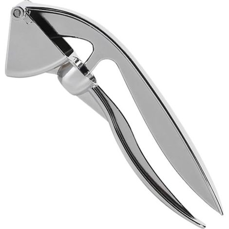 Spremiaglio e spremi zenzero - Utensile da cucina - Per lavorare rapidamente gli ingredienti - Realizzato in acciaio inossidabile - 16x57 cm - Argento (1/5)