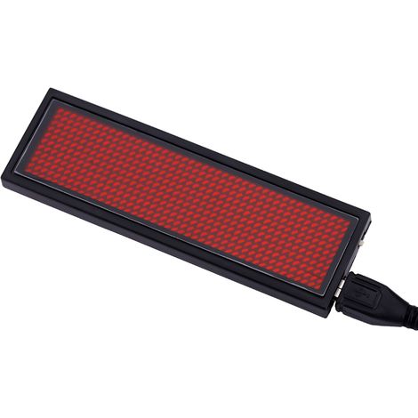 Rotes LED-Display für Namensschilder, auf dem vier chinesische Zeichen angezeigt werden. (1/5)