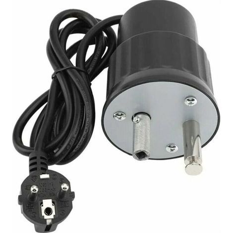 Moteur tourne-broche électrique en aluminium – Charge maximale 24kg – Idéal pour barbecue extérieur – Prise EU – Longueur câble 1.5m (1/5)
