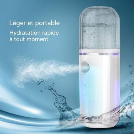 Pulvérisateur d'eau emportez vaporisateur pour hydrater portable rechargeable par USB Pulverisation A Pression Micro ma (1/4)