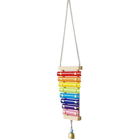 Juguetes colgantes con sonido de gallina, decoración de gallinero de madera suspendible, gallinas, gallo picoteando, xilófono de juguete (1/4)