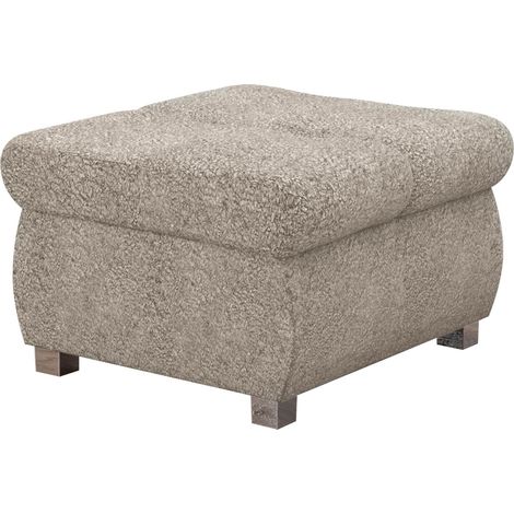 Reposapiés Comfivo 122, Coral 50, 39x60x60cm, Diámetro: 0, Tapiz, Patas: Metal, 0