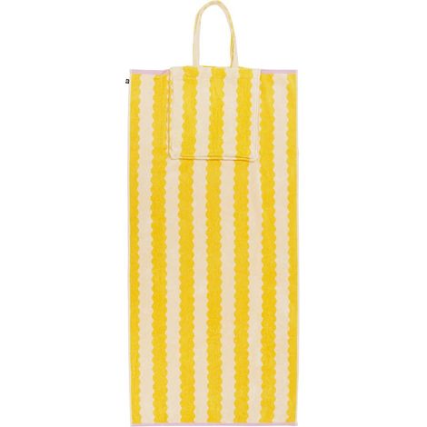 Telo da piscina con sacchetto 70x150cm giallo - Atmosphera créateur d'intérieur