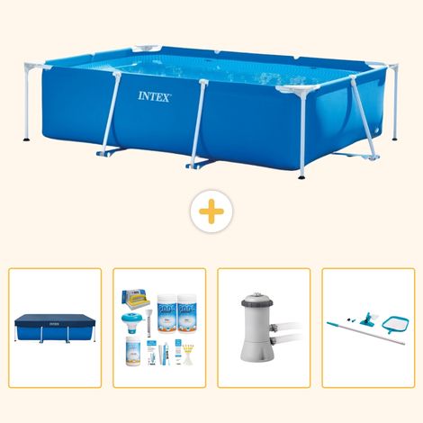 Intex Piscine Tubulaire Rectangulaire - 300x200x75 cm - 5-pièces SCB7