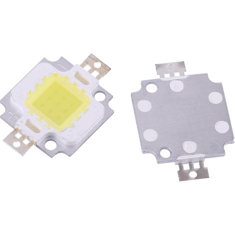 Packung mit 10 SMD COB 10W DC 9-10V LED-Chips für Strahler, Hochleistungs-Kaltweißlampen, Ersatzlampen (1/3)