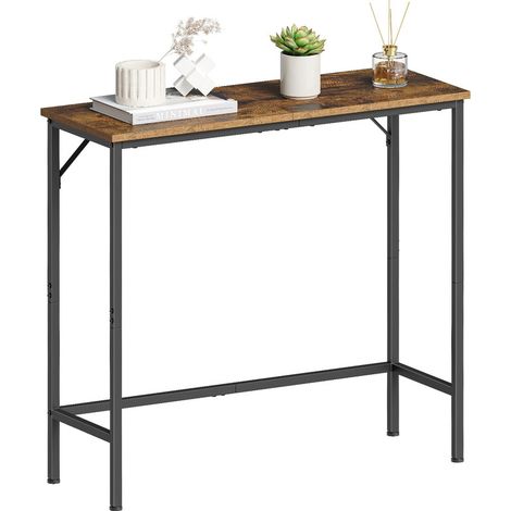 Console Table, Slim Hallway Console Table, Compact Sofa Table with Adjustable Feet, Ideal for Small Spaces in Living Room, Bedroom, Entryway & Hall