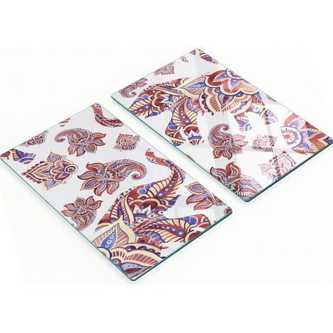 Elegantes tableros de cristal, 2 piezas, decoraciones con forma de elefante, 2x30x52 cm. (1/5)
