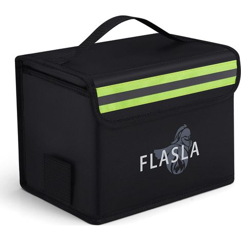 Sac Lipo Ignifuge Anti-Explosion – 22x17x15cm avec Port de Charge Exclusif – Grande capacité de Stockage de Batterie LiPo – Pochette de sécurité pour Le Chargement et Le Stockage (1/5)