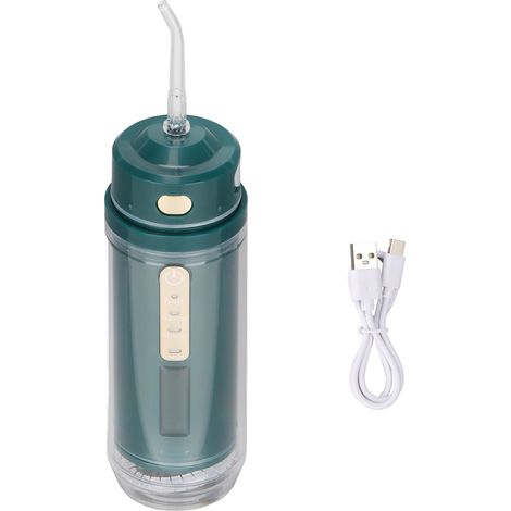 Irrigateur dentaire portatif 3 modes nettoyeur buccal avec réservoir amovible 140ml/4.7oz pour dents (1/5)