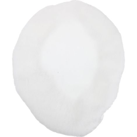 Couvercle de Toilettes en Tissu Peluche Blanc, Housse de siège Lavable, Protection sans Couture, décor Confortable pour Salle de Bain et invités (1/5)