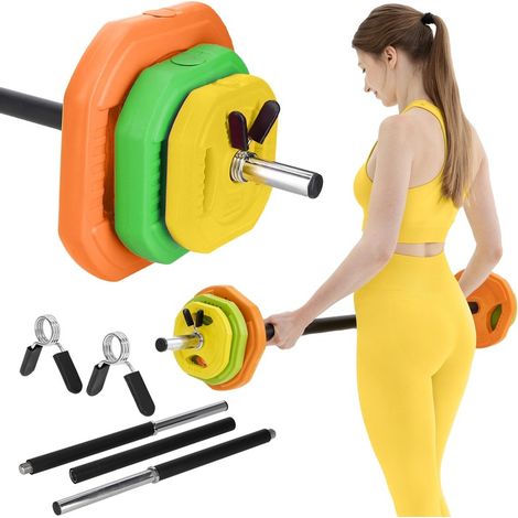 SET DI BENNE PIEGHEVOLI PER ALLENAMENTO DI FORZA 20 KG