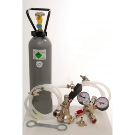Zubehörpaket 2 mit 5L Adapter, 7mm Bierschlauch und 2,0 kg CO2 für 1-leitige Zapfanlagen (1/2)