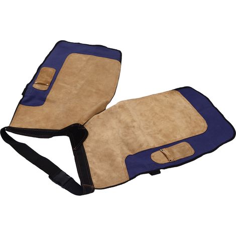 Tablier de maréchal-ferrant, pantalon de nettoyage de fers à cheval avec poche, accessoires de ferme en toile et cuir de vachette (1/5)