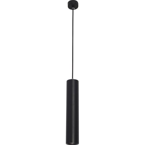Merano Honolulu Plafonnier Slim Suspension Aluminium Noir GU10 1x50W