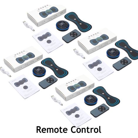 Wiederaufladbares elektrisches Nackenmassagegerät, EMS-Nackenmassagepflaster, Rückenmuskelstimulator, TENS zur Linderung von Nackenschmerzen 03026-AquaForge