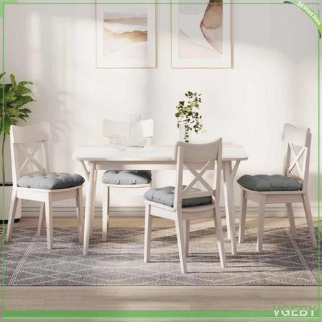 Coussins de siège - ABI - 4 pcs - Gris nuage - 45 x 45 x 12 cm - Housses amovibles (1/5)
