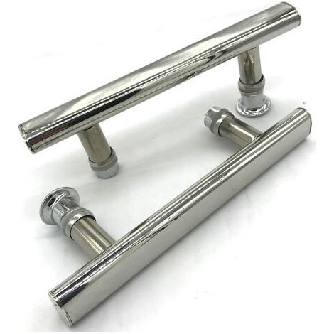 2x Poignée De Porte De Douche Chromé Entraxe 145 Mm