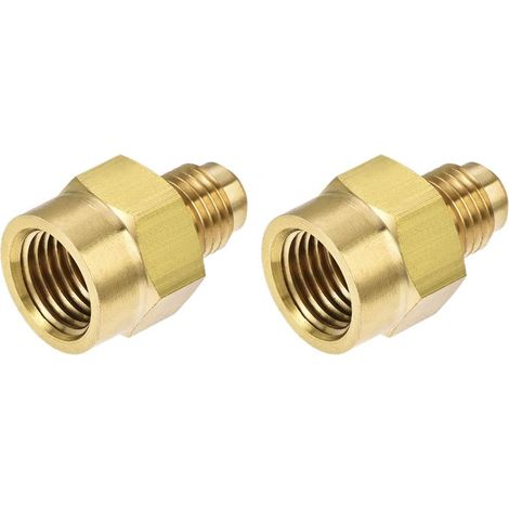 Raccord de tuyauterie en laiton deux parties, SAE 45°, filetage mâle évasé 1/4" vers femelle NPT