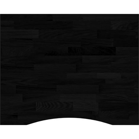 Dessus de bureau Dessus de table Plateau de table marron foncé bois chêne massif rectangulaire (1/5)