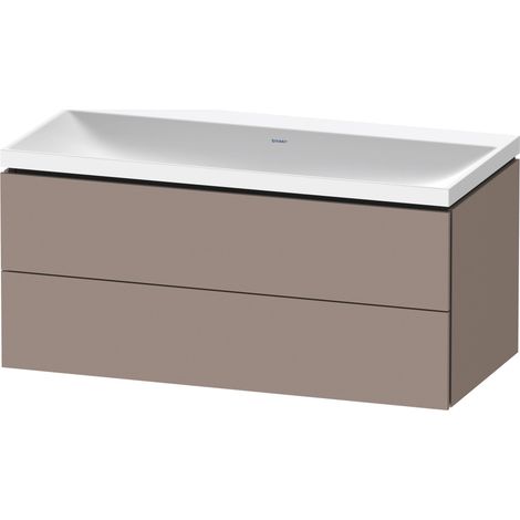 Duravit L-Cube c-shaped Set wandhängend, 2 Schubkästen, ohne