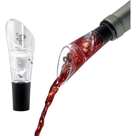 Aérateur de vin Tourbillon - Verseur à vin avec aération tourbillonnante pour décantation immédiate et versement sans gouttes