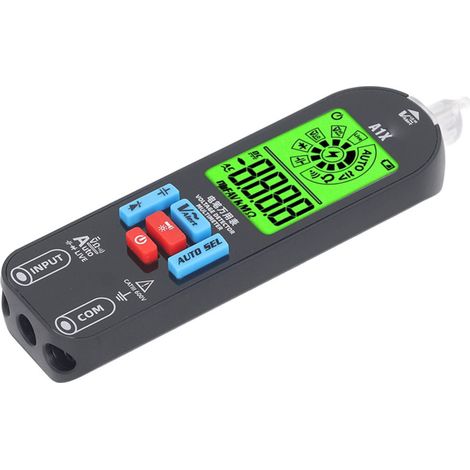 Digitales LCD-Multimeter, Spannungs-, Kapazitäts- und Widerstandsmessgerät, mit Etui.
