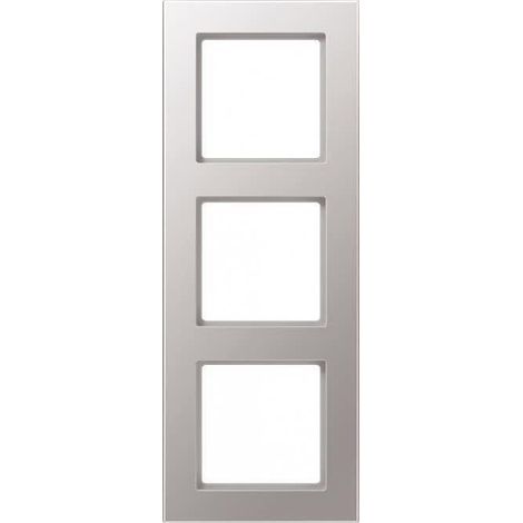 Jung Telaio 3 posti, A 550, termoplastica verniciata, alluminio, montaggio verticale e orizzontale A 5583 BF AL