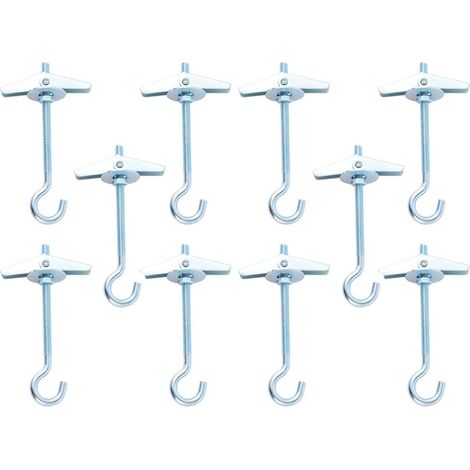 de plafond Healeved en acier au carbone argenté lot de 10