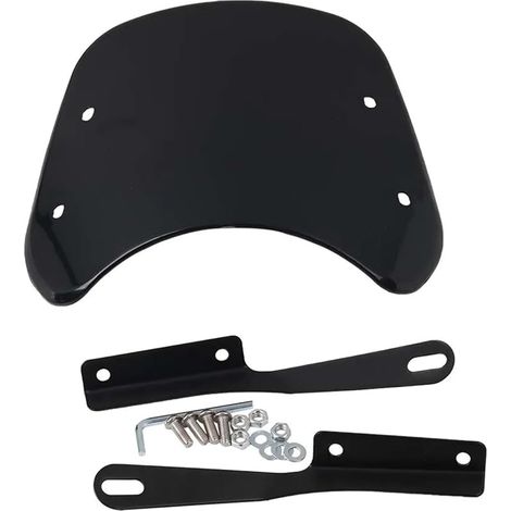 Déflecteur Moto pour Déflecteur de Pare-Brise modifié pour Moto Yamaha XSR700, XSR125, XSR155, XSR900, XSR 700, 900, 125, 155 Pare-Brise(Black)