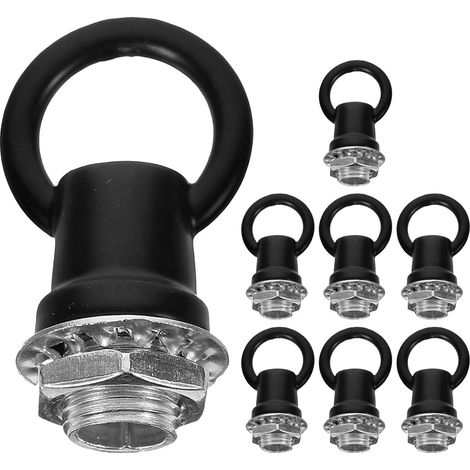 Lot de 8 crochets M10 pour suspension lampes, en alliage zinc et fer (1/5)