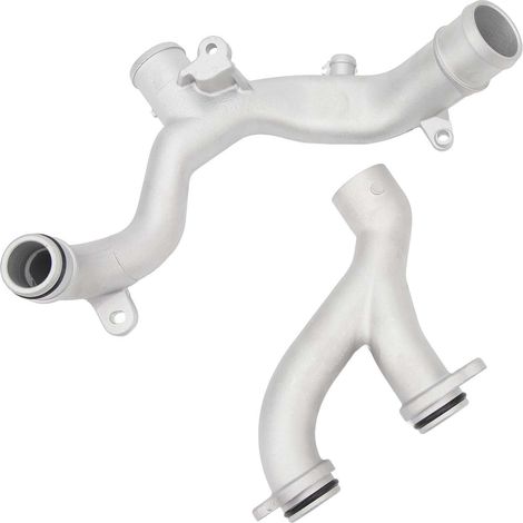 Tuyau de sortie de liquide de refroidissement LR090630 en alliage d'aluminium, kit de conduite de refroidissement de radiateur de remplacement pour Jaguar F-Type F-Pace XF XE (1/5)