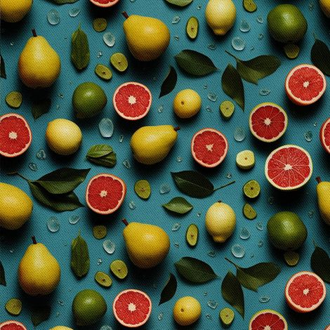 Tela decorativa para exteriores Oxford - Motivo frutal DX6792 (1/5)