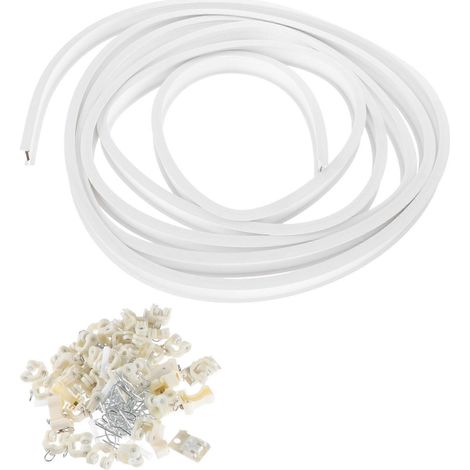 Rail de rideau flexible 1 ensemble, compatible avec balcon (1/5)